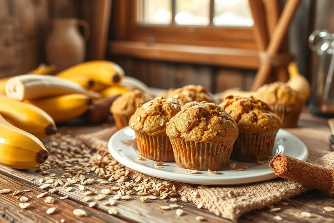 Gluten-Free Banana Oat Muffins