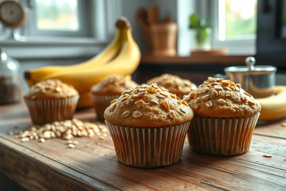 Gluten-Free Banana Oat Muffins