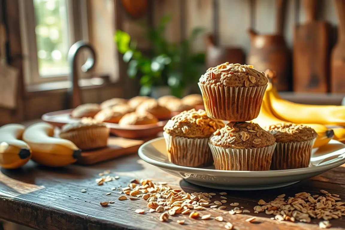Gluten-Free Banana Oat Muffins